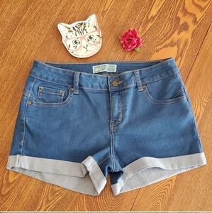 Denim jean shorts, size medium, Wax Jean